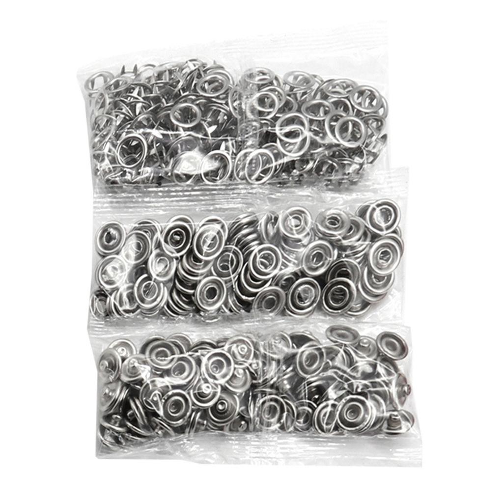 Наборы крепежных элементов Кнопка-защелка с пятью зубцами Для установки одежды Металлические детали 9,5 мм Диаметр Автоматическая Для рубашек Рюкзаков Головных уборов