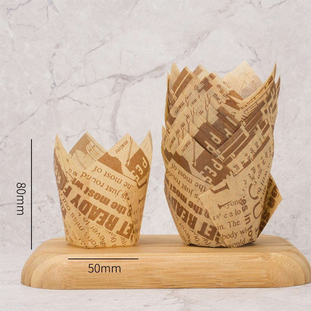 Bakeware Tulip Baking Cup Pastry Tools Cupcake Liners New Greaseproof Paper Party Supplies