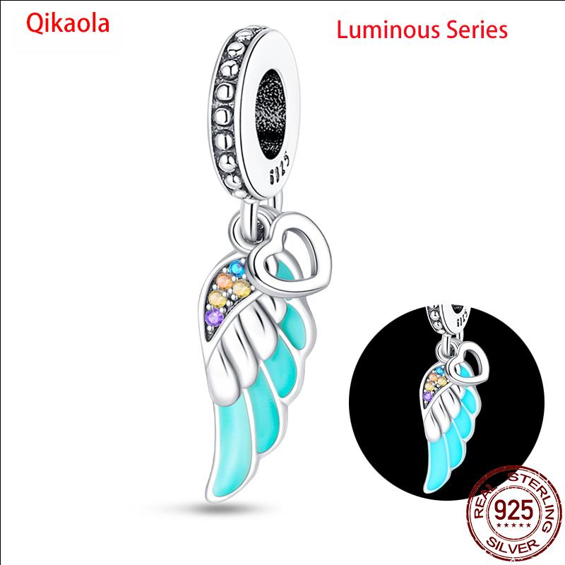 Original 100% sS925 Sterling Silver Luminous Octopus Ocean Series Charms Fit Bracelet DIY Beads Ms Jewelry Gift New In