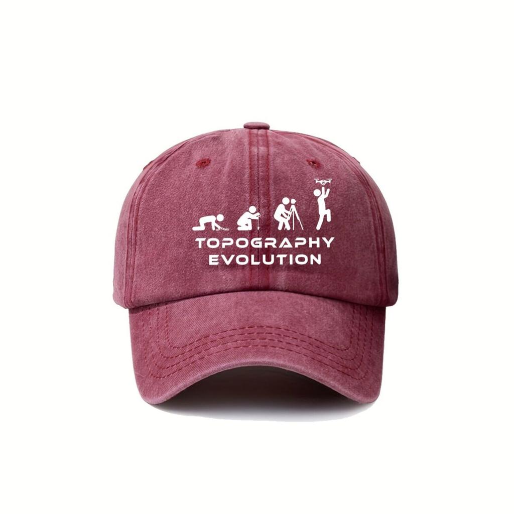 Topography Bold Inspired Topography Evolution Unisex Lightweight Outdoor Sports Baseball Cap