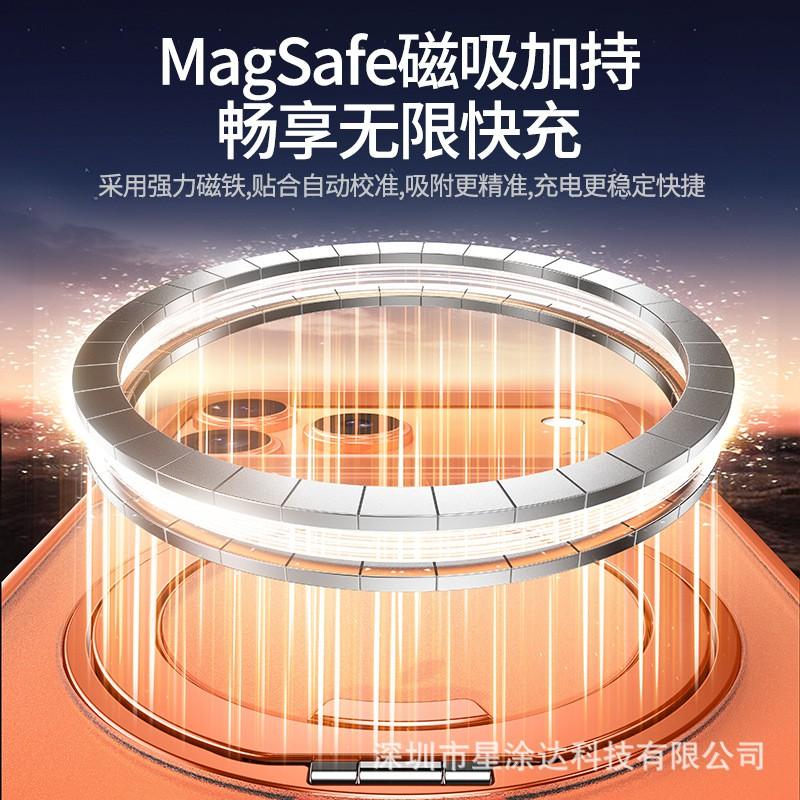Magnetic Rotating Stand Case IPhone 17 Pro Max With MagSafe Matte Finish TPUPC Protective Cover