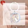 Круглый кулон-брелок с узором в виде головы лошади, подвеска для рюкзака, Декор, Подарки, Винтаж