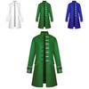 Renaissance Medieval Men Steampunk Jacket Gothic Retro Uniform Coat Windbreaker