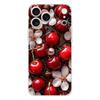 Мягкий прозрачный чехол из ТПУ для телефона iPhone 17 Air 16E 16 11 15 14 Pro MAX 12 13 7 8 Plus SE Пасхальный чехол Защита Красная вишня