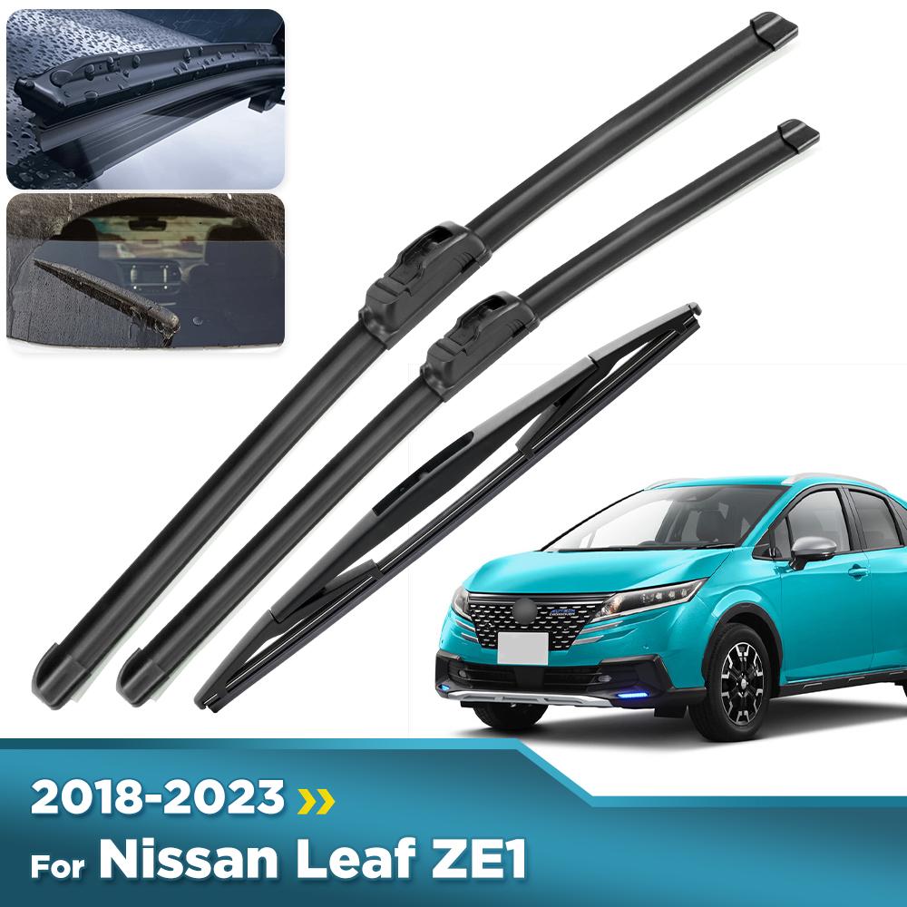 For Nissan Leaf ZE1 2018-2023 2019 2020 2021 2022 Wiper Front&Rear Wiper Blades Windshield Windscreen Window Brushes 26"+16"+14
