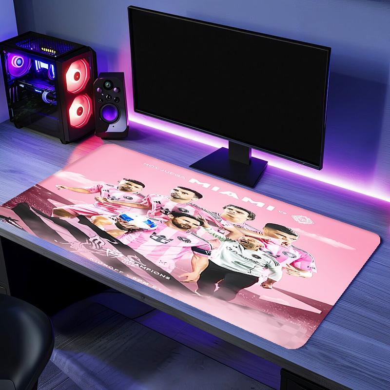 Inter Miami CF Mouse Pad - Non-Slip Rubber Base, Smooth Surface for Work,Gaming,Office,And Home Use, Desk Mouse Pad