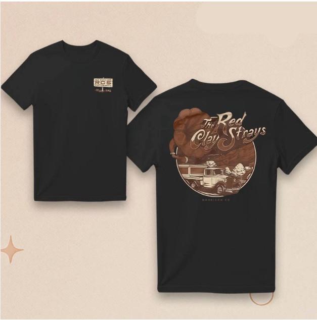 Футболка The Red Clay Strays Red Rocks Amphitheatre 2025 В Моррисоне, Колорадо 14.09.2025.