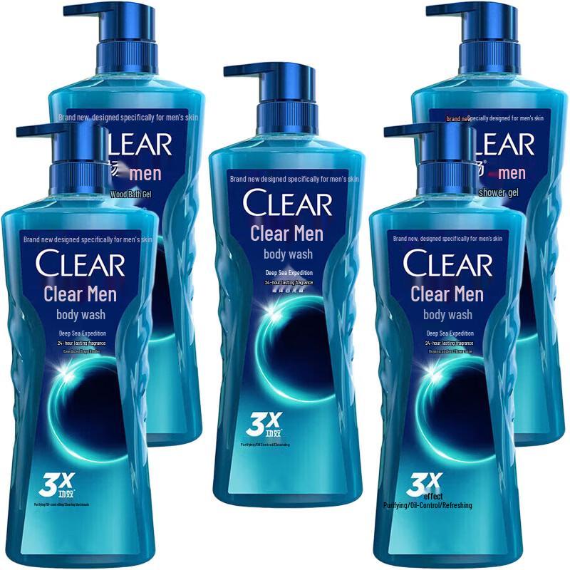 Гель для душа Clear & Clean Мужской Глубокое Море 5 шт.