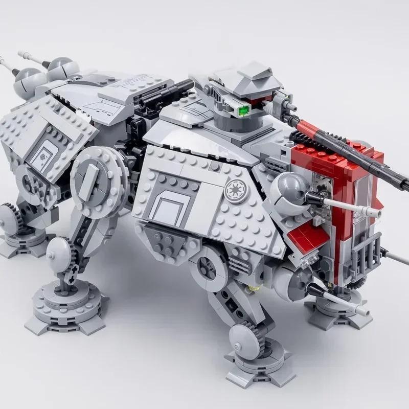 Технический шагоход AT-TE 75337 Модель MOC 1082 детали Конструктор Космический робот Набор Самоблокирующиеся кубики DIY Сборка Подарок на день рождения Игрушка
