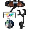 Phone Holder - RNCYN - Rearview Mirror - 360° Rotation - Retractable - Compatible 4.5-7 Inches