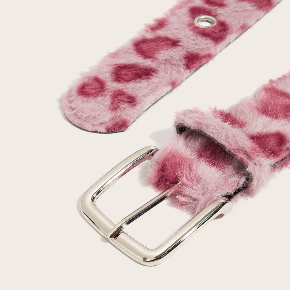Trend Women's Belt Leopard Print Adjustable Waist Belt Pin Buckle Waistband Jeans Accessories