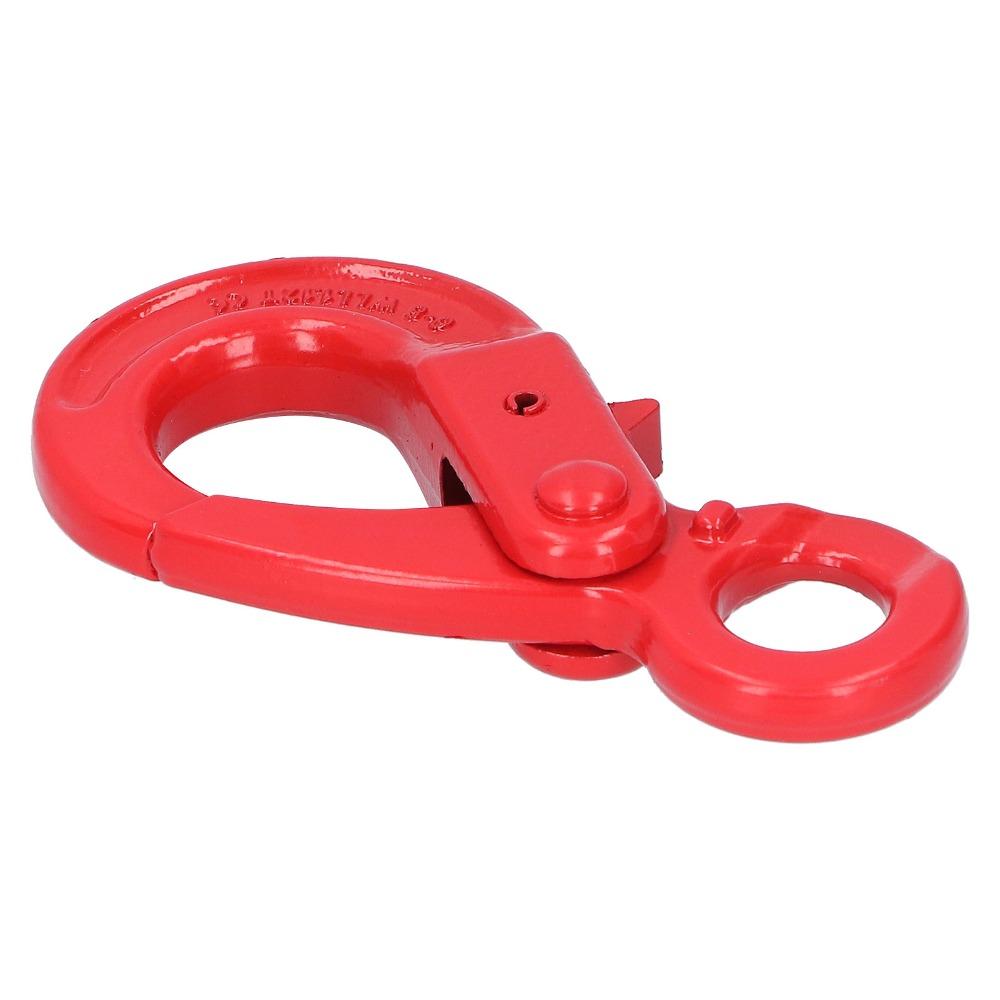 Eye-Type Self-Locking Lifting Hook Alloy Steel Clevis Hook Safety Lock Slip Hook Port