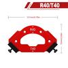 Радиусный шаблон RT10-RT60, Шаблоны для фрезера по дереву, Шаблон для позиционирования под углом дуги, Радиус угла, Многоразовый инструмент для позиционирования