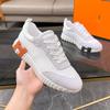 Мужская обувь H Кожаная Толстая подошва Амортизирующая Беговая обувь Повседневная Маленькие белые туфли Спортивная обувь