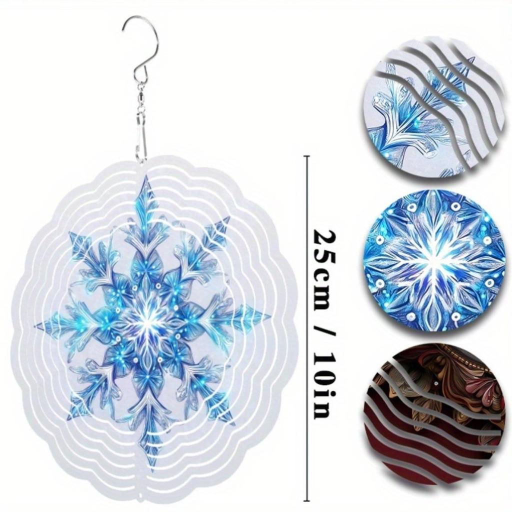 360 Degree Rotating 10 Inch Hanging Wind Spinner Outdoor Wind Chime for Balcony Lawn Garden Decor Spring Summer Art Decor Dynamic Effect