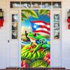 Happy Three Kings Day Epiphany Day Door Cover Banner Backdrop 71 x 35 inch Three Kings and Puerto Rican Flag Party Hanging Backdrop Photography