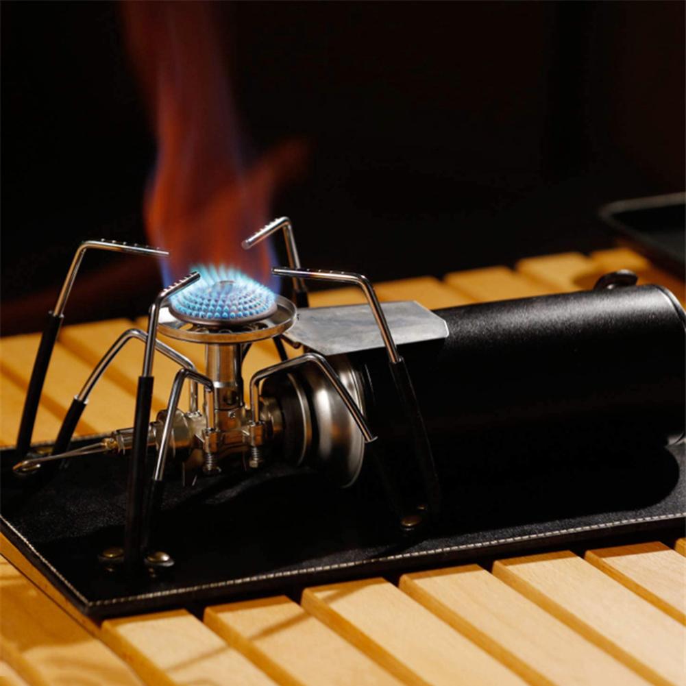 Leather Mat Non-slip Mats Removable Outdoor Camping Gas Stove Pad Cooking CB Can Cover Blanket for SOTO ST310 Stoves