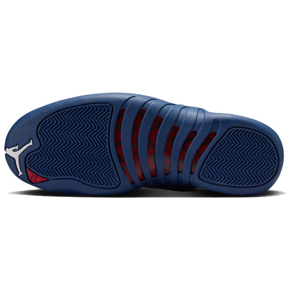 Мужские кроссовки Air Jordan 12 Retro French Blue 2025 Белые Металлик-серебристый Varsity-Red CT8013-114