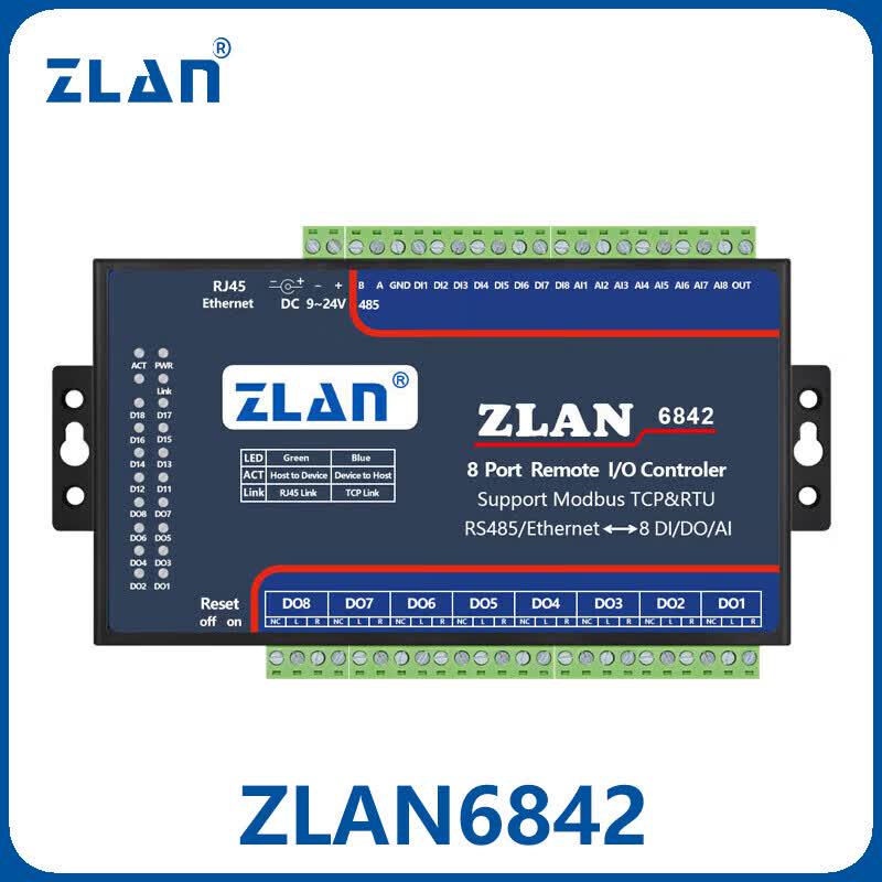 ZLAN 6842 Multi-Interface Remote I/O Controller