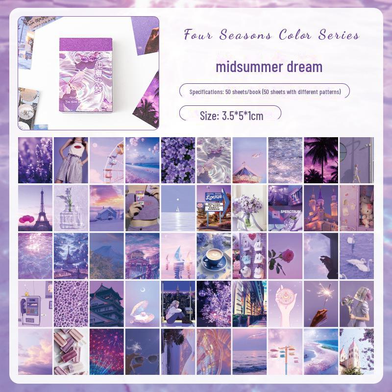 Вдохновленные детские бумажные наклейки для фона - красочный набор для самостоятельного украшения с темой четырех времен года - большая емкость