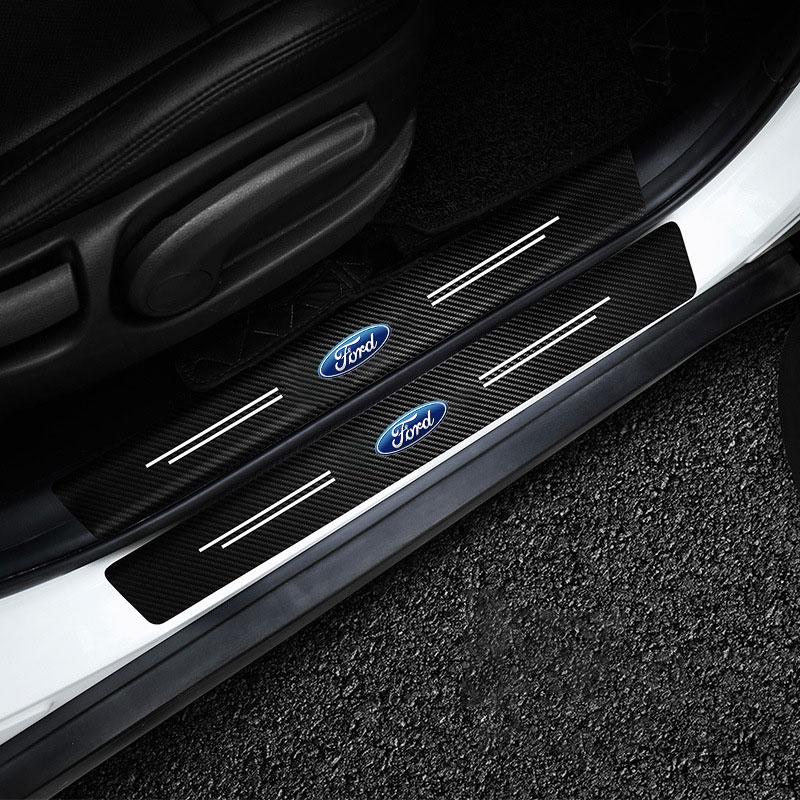 PDOJ7 Car Threshold Portector Strip Car Door Sill Film Wear Resistant For Ford Focus Mondeo mk4 mk5 Ranger Fusion Kuga Car Accessories