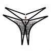 Light Luxury Lace Criss-Cross Thong - Sexy Hollow-Out Open Crotch T-Pants for Women