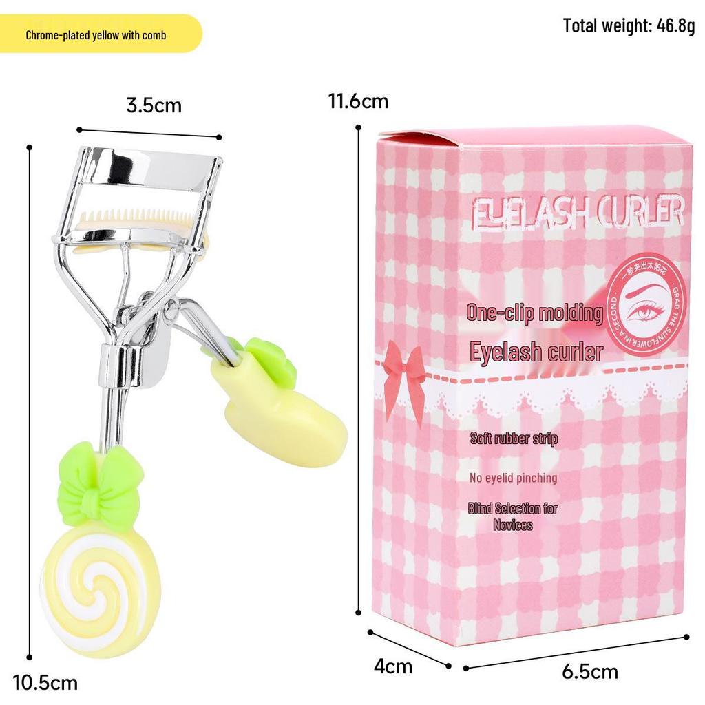 New Beginner-Friendly Portable Wide-Angle Eyelash Curler: No Pinching Eyelids