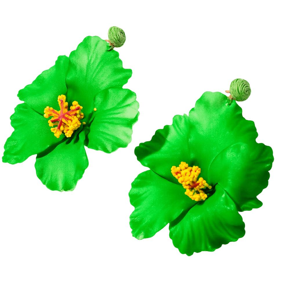 Sweet Floral Pendant Earrings Cloth Beach Drop Earrings Beautiful Fabric Flower Earrings Girls