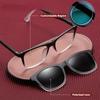 Square Magnetic Clip-on Sun Lenses for Men Prescription Custom Spectacles Frames Women Aspherical Blue Light Blocking