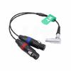 HangTon Audio Input Cable for Atomos Shogun Inferno, Ninja Inferno, Shogun Flame, Shogun 7 Monitor Right Angle 10-Pin To Dual XLR 3-Pin Female Sound