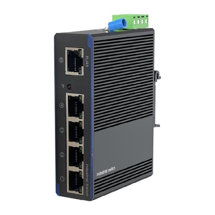 Industrial 5 Port Gigabit Networking Switcher Metal Case DIN Rail Mount Perfect For Data Intensive Environment Switcher