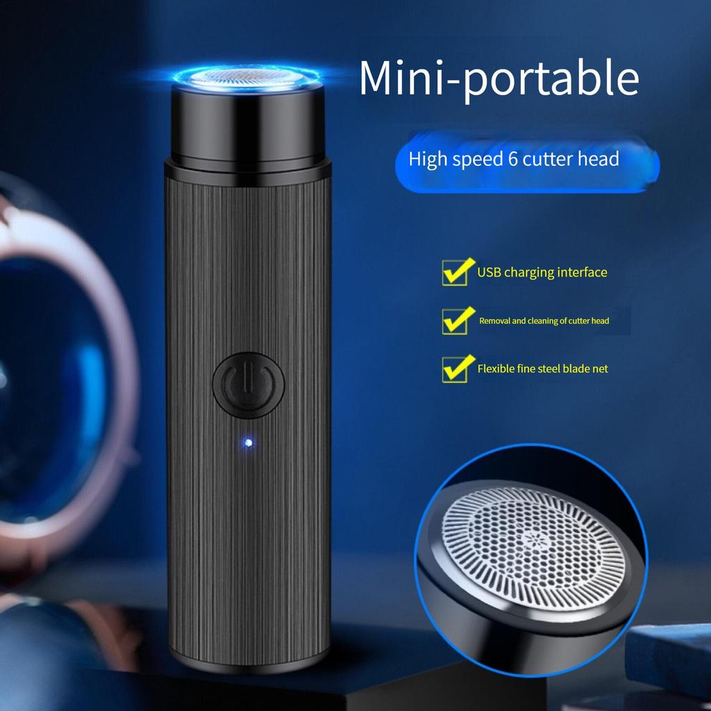 USB Rechargeable Mini Electric Shaver Washable Razor Micro-vibration Motor Anti-scratch Electric Epilator Body Face Hair Remover Trimmer for Home