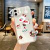 Прозрачный чехол для Apple iPhone 14 11 13 12 Pro 7 8 Plus XR X XS Max 6 6S 13Pro, силиконовый чехол для телефона, милая мультяшная кукла, Рождество