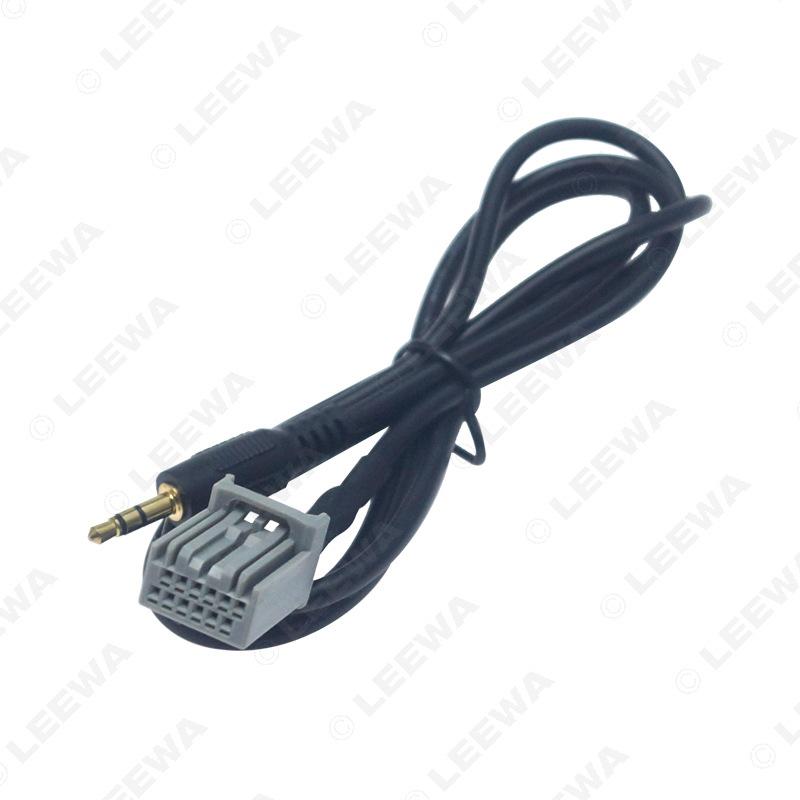 Compatible 09-12 Honda City AUX 3.5mm Audio Adapter Cable for CD Player and Speaker Connection.