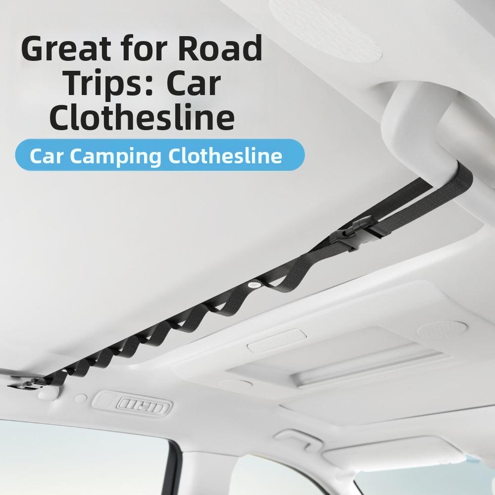 10KG Bearing Capacity Car Clothesline Rope Design Clothes Storage Hanger Car Interior Use