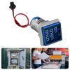 Dual Display Square Hour Meter Precision Timing LED High Brightness Counter Plastic for Power Communication & Machinery