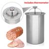 Stainless Steel Ham Maker Meat Press Cooker Mold for Deli Lunch Meat Kitchen Tool for Homemade Healthy Sausage
