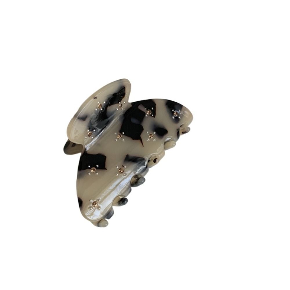 Semicircle Hair Accessory Rhinestone Girls Hair Claw Hair Clip Korean Style Shark Clip Headwear