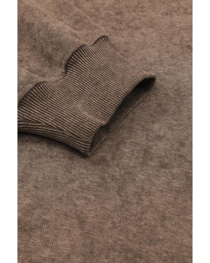 Azura Exchange Свободный коричневый свитшот с круглым вырезом и спущенными плечами