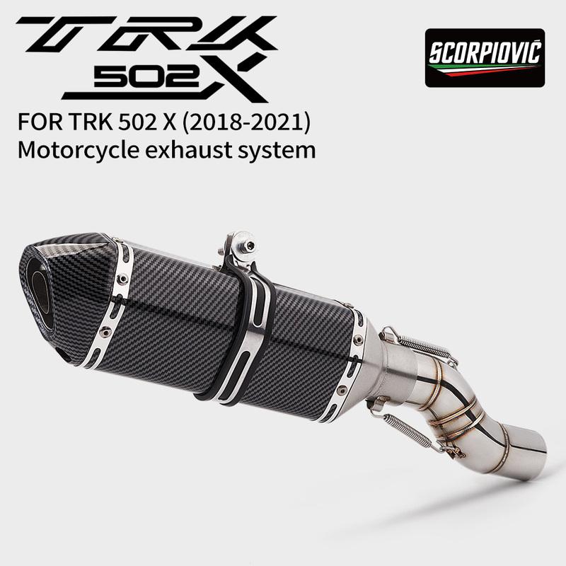 Выхлопная система для мотоцикла Benelli TRK502X 502X TRK 2019 2020 2021 Полные системы Moto Соединительная труба