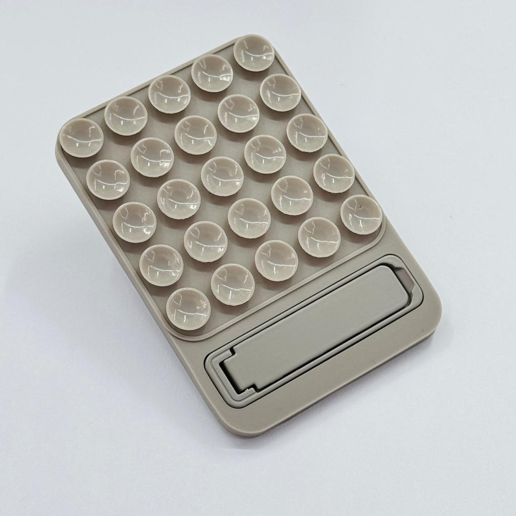 Silicone Suction Cup Phone Back Sticker With Foldable Stand Multifunctional Adhesive Phone Holder Horizontal Vertical Desktop F 5