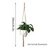 Macrame Hanging Baskets Woven Cotton Handmade Flower Basket Wall Plant Hanger Pot Indoor Bonsai Balcony Knotted Lifting Rope