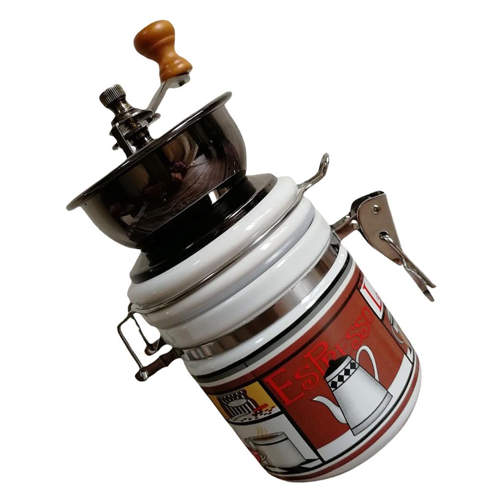 Антикварная деревянная кофемолка для кофейных зерен, портативная ручная конструкция, кофемолка для кофейных зерен для легкого использования на кухне или в походе