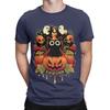 Novelty HALLOWEEN TRICK Black Cat T-Shirts Men Crewneck 100% Cotton T Shirts Cute Ghost Pumpkin Short Sleeve Tees Party Clothing