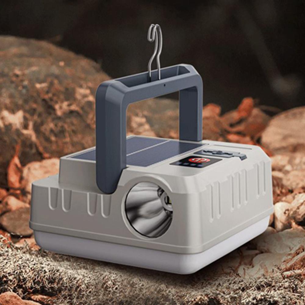 Портативный солнечный фонарь для кемпинга, многофункциональный фонарь для кемпинга, водонепроницаемый фонарик, поддержка 5 светильников