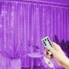 Xiaomi 6x3M/3x3m занавеска гирлянда на окно USB питание гирлянда с пультом дистанционного управления новогодняя гирлянда светодиодные огни рождественский декор