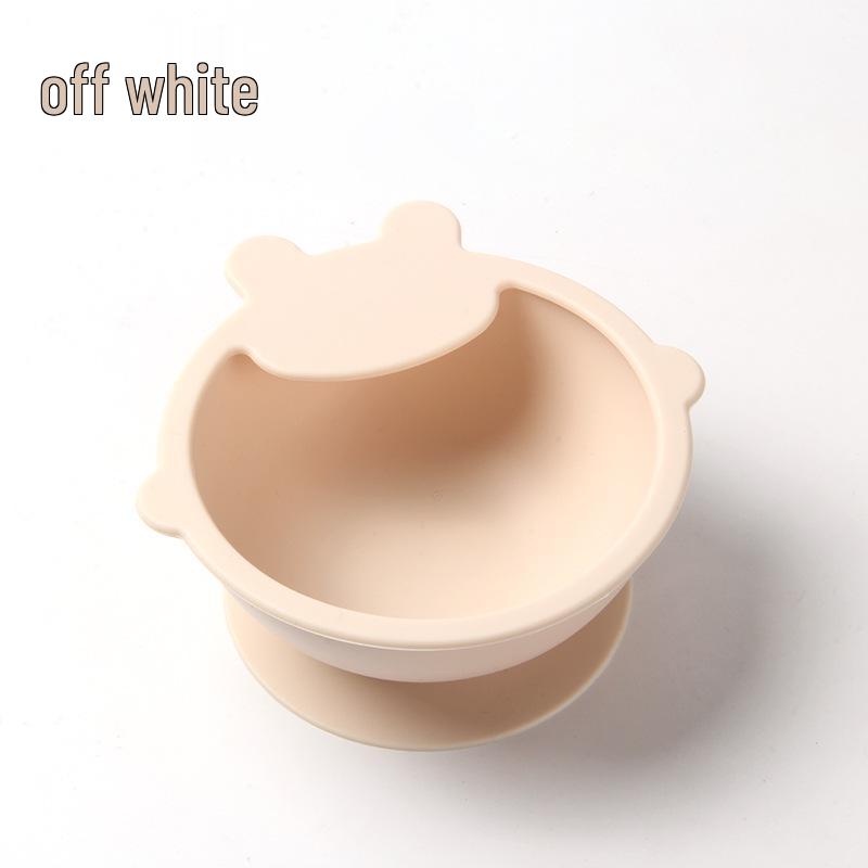 Силиконовая тарелка на присоске с улыбающимся лицом для малышей - Разделенная, Непроливающаяся посуда для кормления и обучения