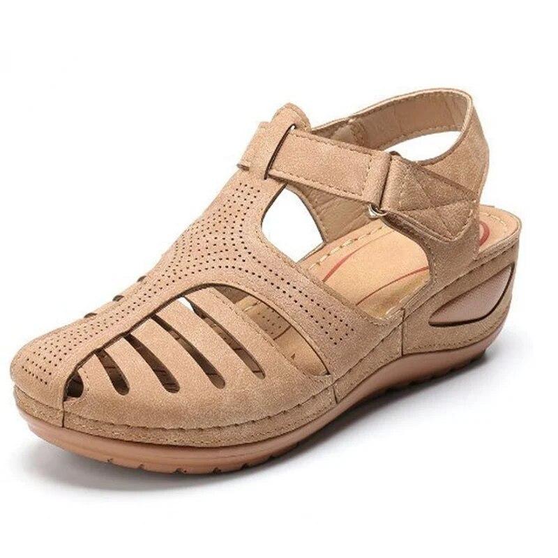 Women's Sandals Premium Orthopedic Bunion Corrector Flats Casual Soft Sole Beach Wedge Vulcanized Shoes