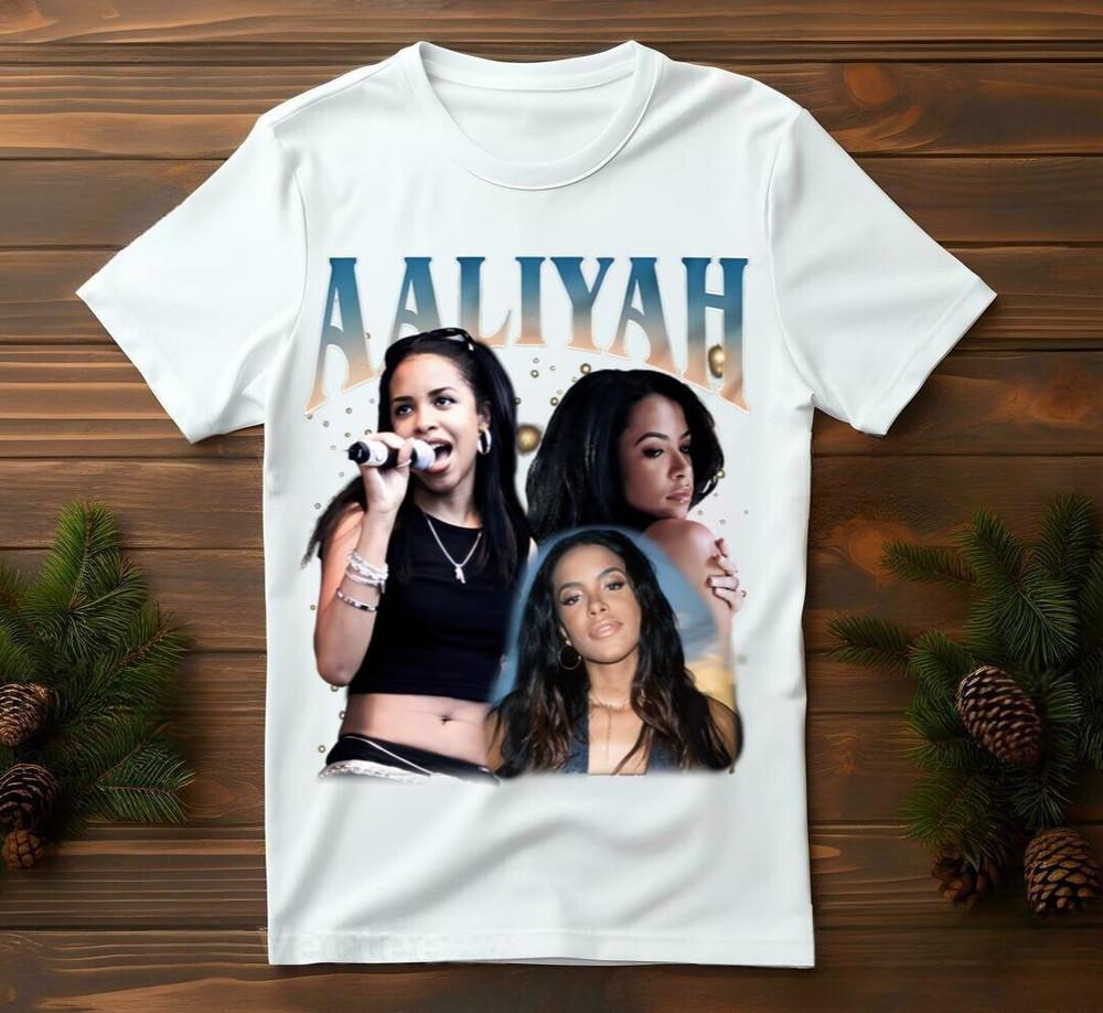 Aaliyah T-Shirt Celebrating Classic Ramp;B Legacy with Retro Mood Unisex T-Shirt Unisex T-Shirt