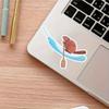 Beaver On a Cooter Canoe Sticker- Funny Sticker Durable for Laptop, Car, Luggage& More - Perfect for Teens, Adults, Creative Decor & Gifting
